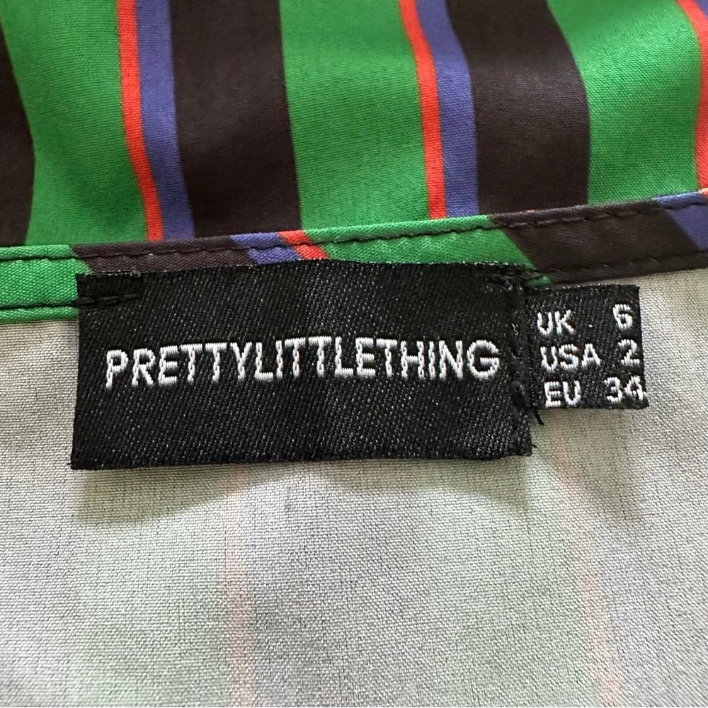 PRETTY LITTLE THING - Size 2 Spaghetti Strap Silky Feel Dress - Picture 15 of 15